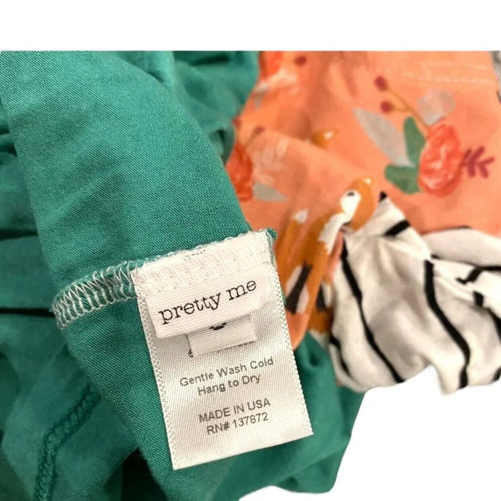 Pretty Me Sz 5 Mixed Print Fox Dress